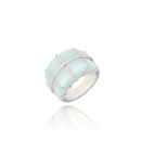 Fehér arany gyűrű 53-as méret - B10554_3I